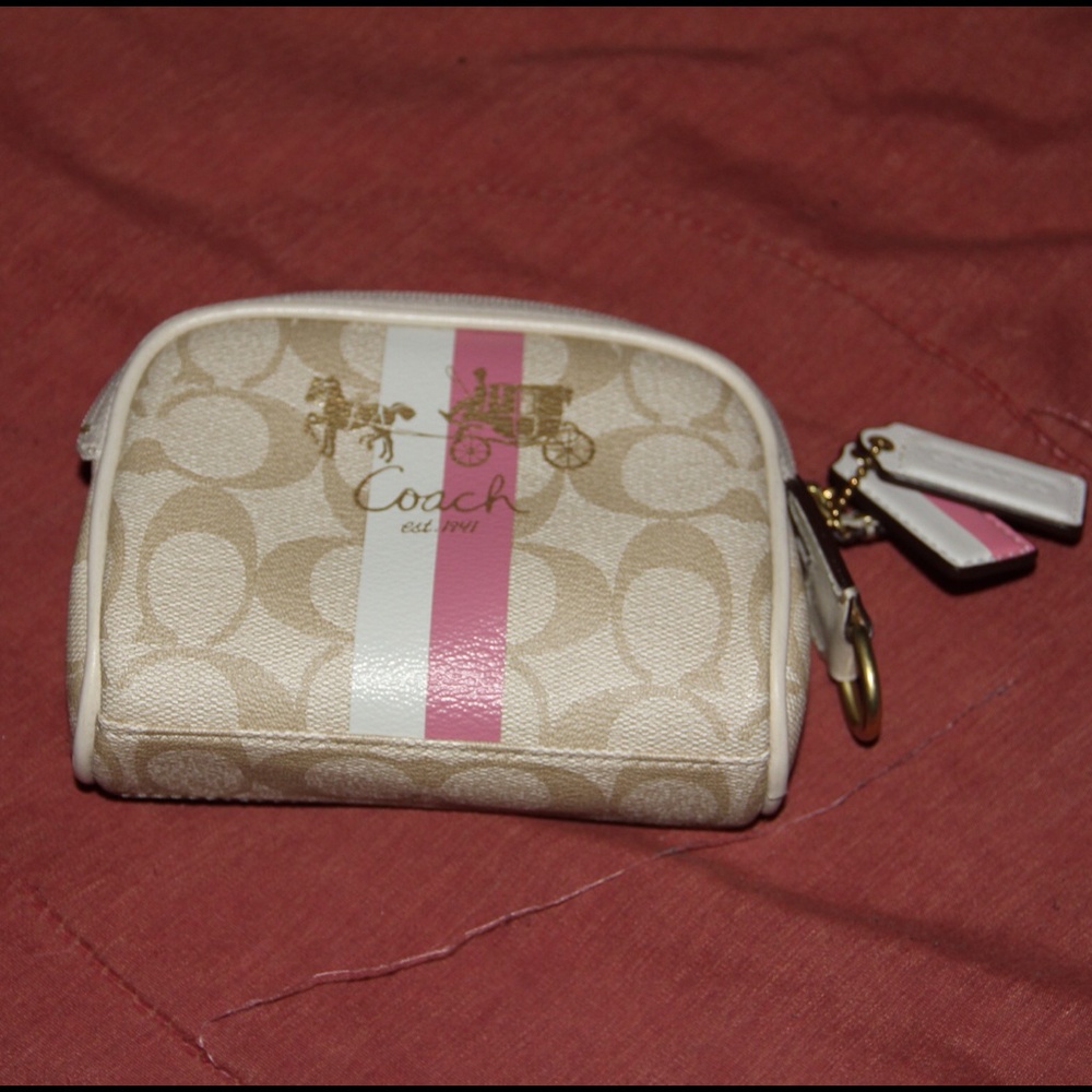 Authentic coach small make up bag